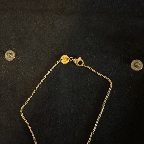 Movado 18k Gold & Diamond Triple Pendant Necklace - 16.5” - Picture 3 of 5